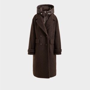 RUDSAK ARABELLA WOMEN'S TEXTURED COAT WITH REMOVABLE HOODED DICKIE